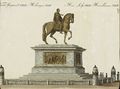 Die Statue Joseph II. vor der Kaiserlichen Burg in Wien