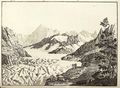 Alpen-Glätscher : Das Eismeer am Montavert
